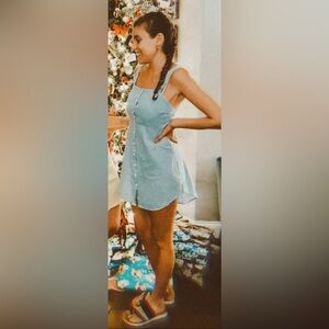 Forever 21 Blue & White Striped Dress